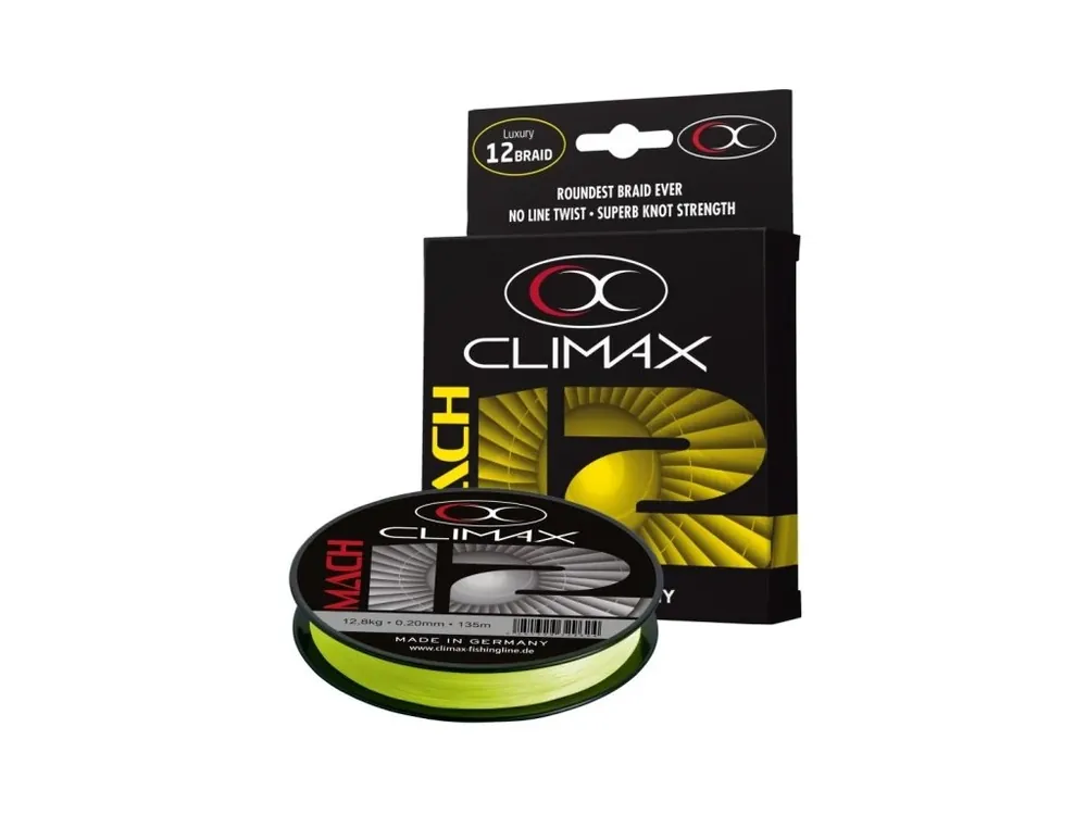 Dokud Zásoby Vydrží Climax Přívlačová šňůra - Mach 12 fluo-yellow 135m
