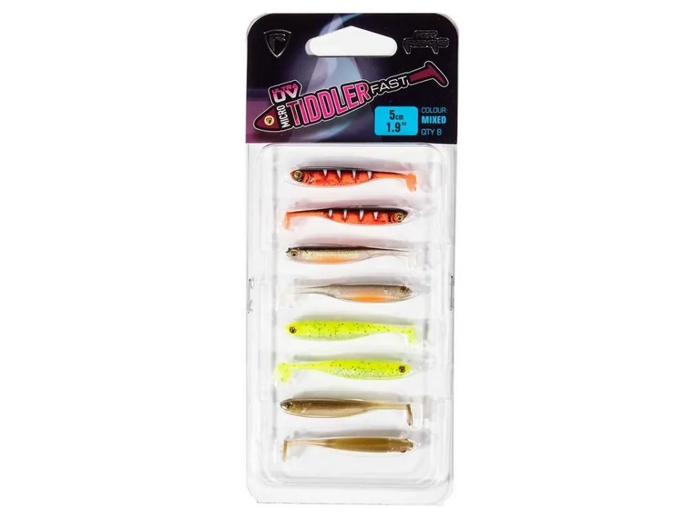 Fox Rage Gumová Nástraha Micro Tiddler Fast Mixed Colour Lure Pack 5 cm Sezónní Sleva