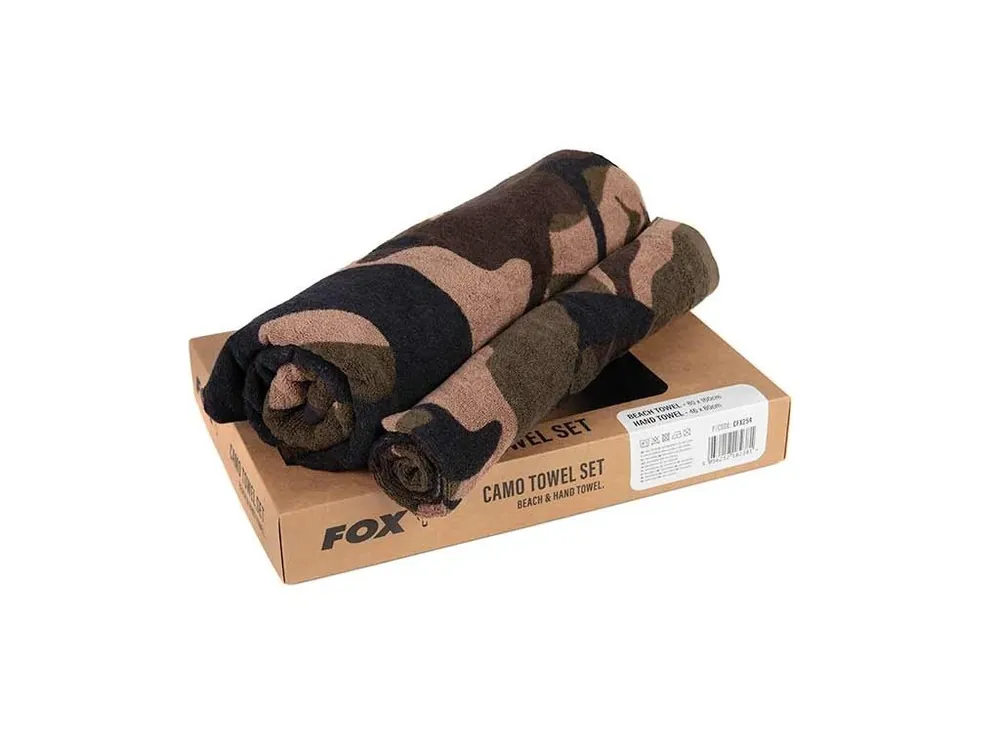 Pouze Dnes Fox Camo Beach / Hand Towel Box Set - Sada Ručníků