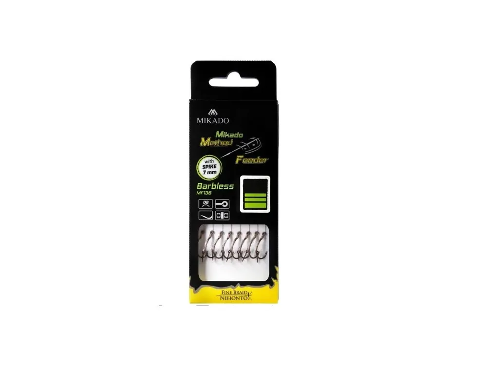 Mikado Návazec - METHOD FEEDER 10 cm s trnem 7mm – háček MF13 bez protihrotu/ pletenka Přímo Od Výrobce