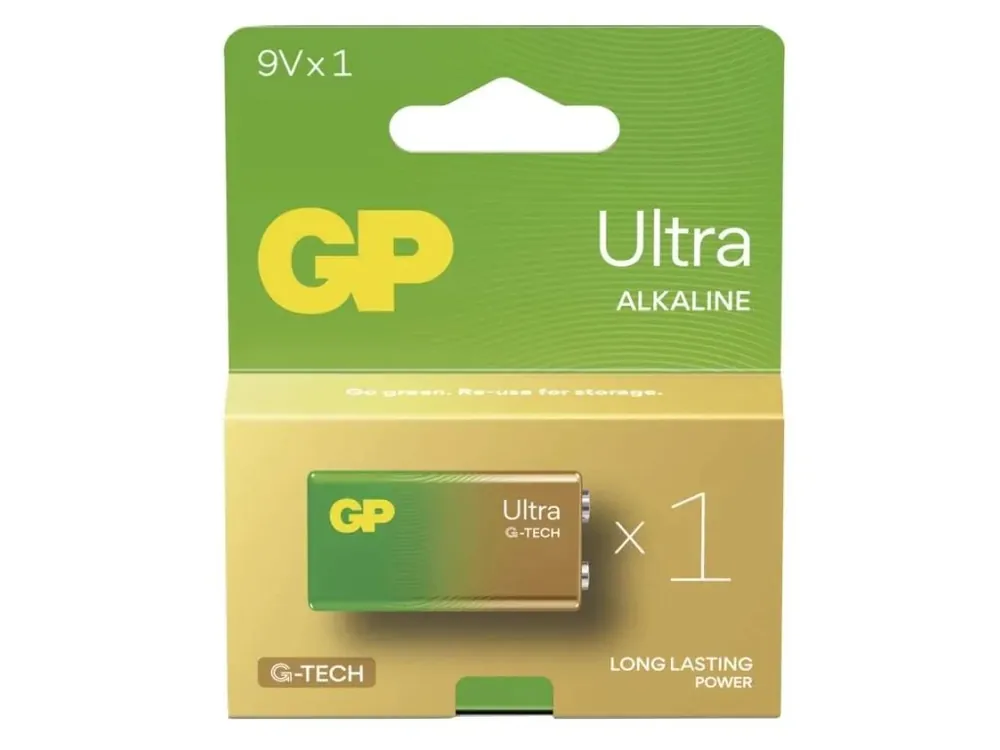 Dokud Zásoby Vydrží Emos Alkalická baterie GP Ultra 9V (6LF22), 1 ks