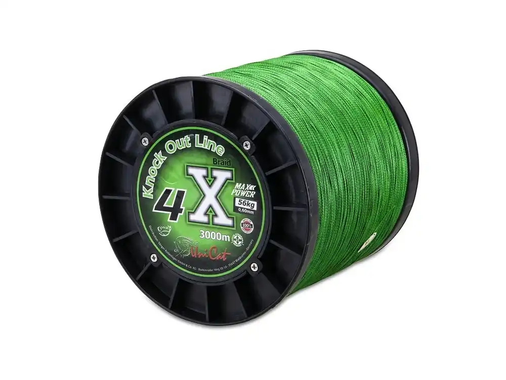 Uni Cat šňůra 4 X Knock Out Line 0,60mm, 3000m, 56 kg Speciální Cena