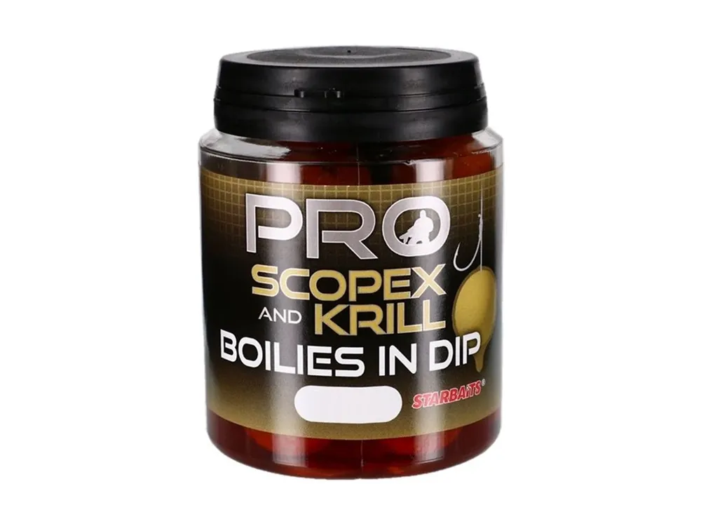 Novinka Starbaits Boilies v dipu Probiotic Pro Scopex Krill 150g
