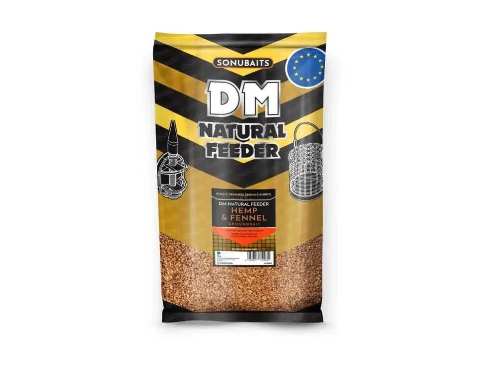 Akční Nabídka Sonubaits Krmítková směs DM Natural Feeder Hemp & Fennel 1kg