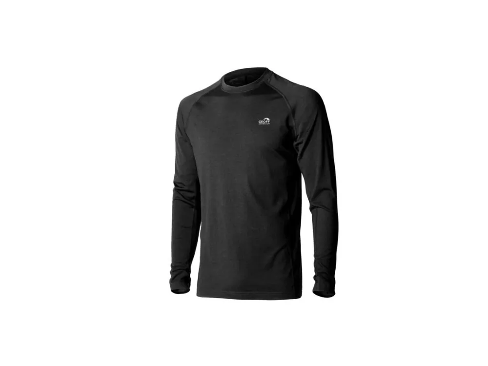 Geoff Anderson WizWool 165 soft thermo triko s dlouhý rukáv černé Poslední Šance