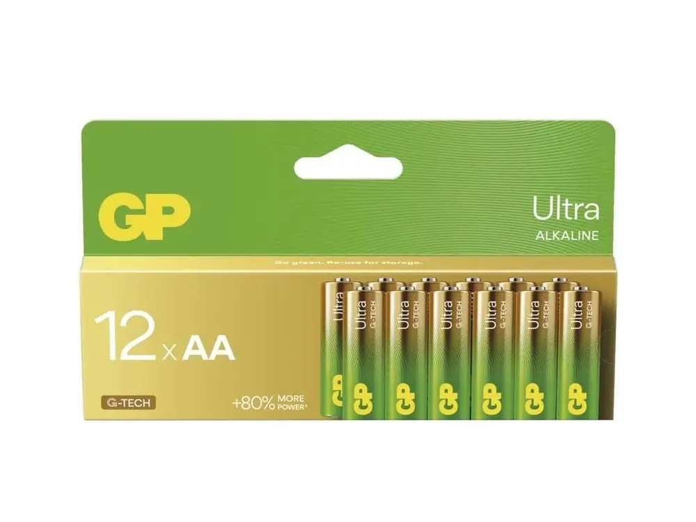 Emos Alkalická baterie GP Ultra AA (LR6), 12 ks Autentický