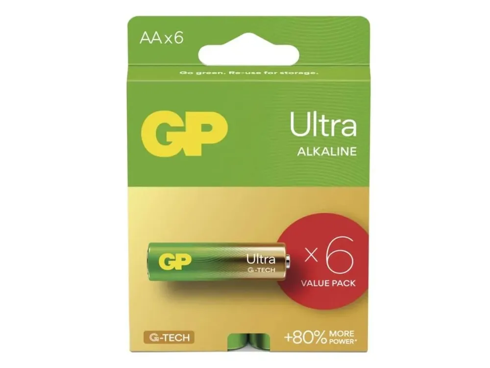 Rychlé Dodání Emos Alkalická baterie GP Ultra AA (LR6), 6 ks