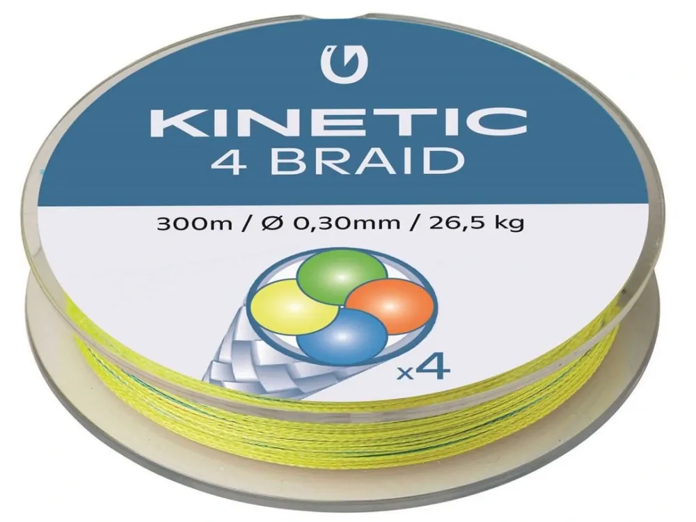 Nejlepší Volba Kinetic Šňůra 4 Strand Braid Multi Colour 300m