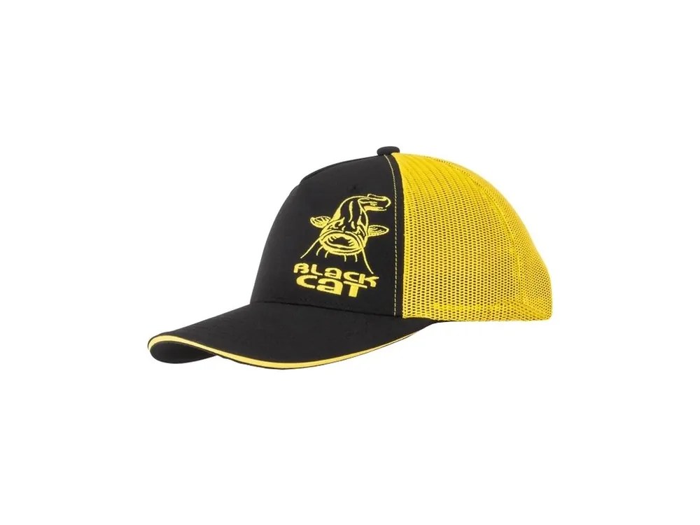 Black Cat Kšiltovka Black and Yellow Trucker Cap Horká Nabídka