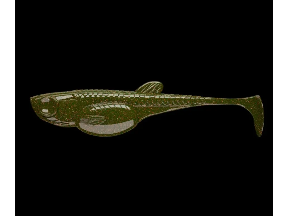 LIBRA LURES Embrion Shad 2″ – Motor Oil Green 032 (Fish) – 10ks/bal Výhodná Nabídka