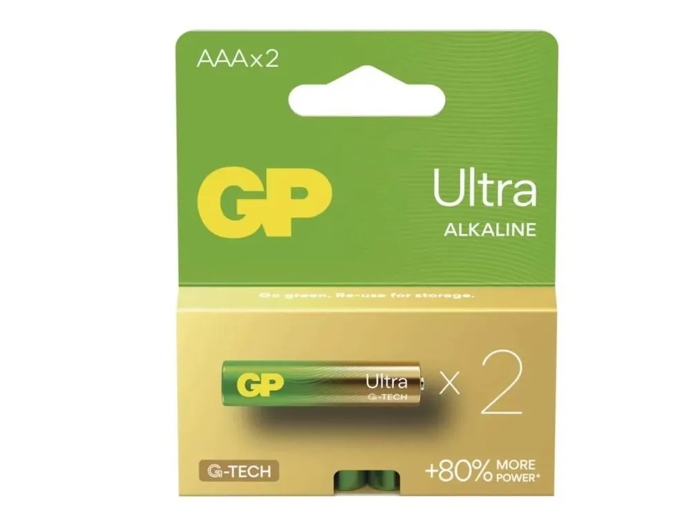 Zlevněný Emos Alkalická baterie GP Ultra AAA (LR03), 2 ks