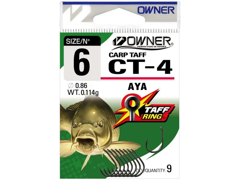 Háček Owner CT-4 s očkem, bal. 10ks, vel.8 Časově Omezené