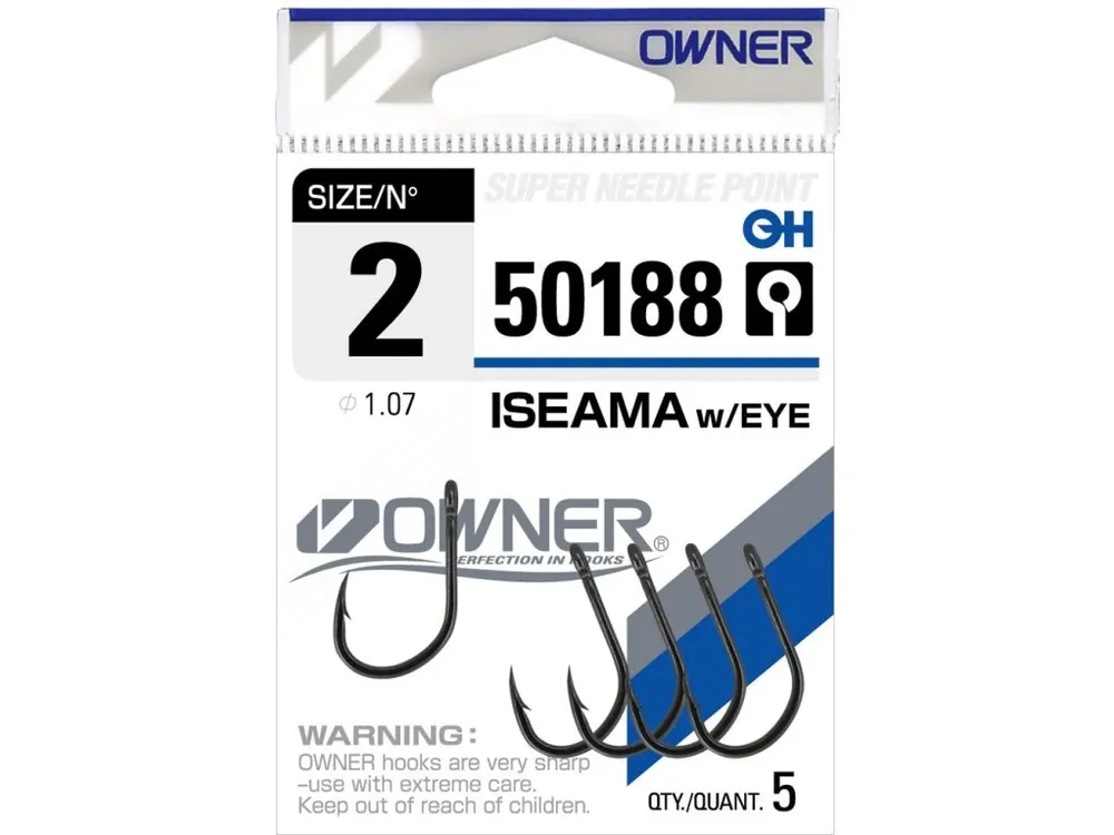 Nejlepší Volba Háček Owner ISEAMA s očkem, bal. 7ks, vel.4