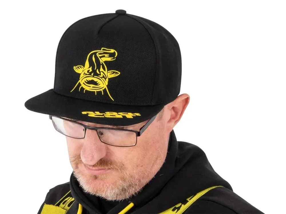Vrácení Zdarma Black Cat Kšiltovka Black Flat Peak Cap