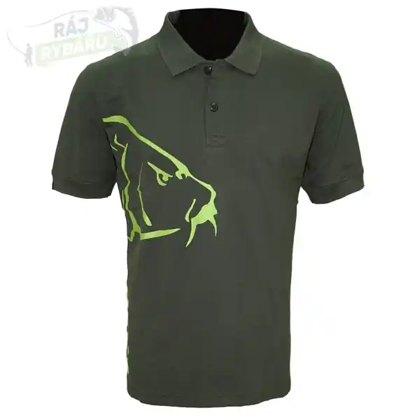 Akční Nabídka ZFISH - Tričko Carp Polo T-Shirt Olive Green