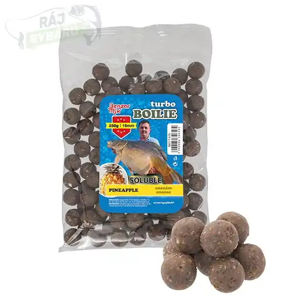 BENZAR MIX - Turbo Rozpustné Soluble Boilie 250g 18mm Vrácení Zdarma