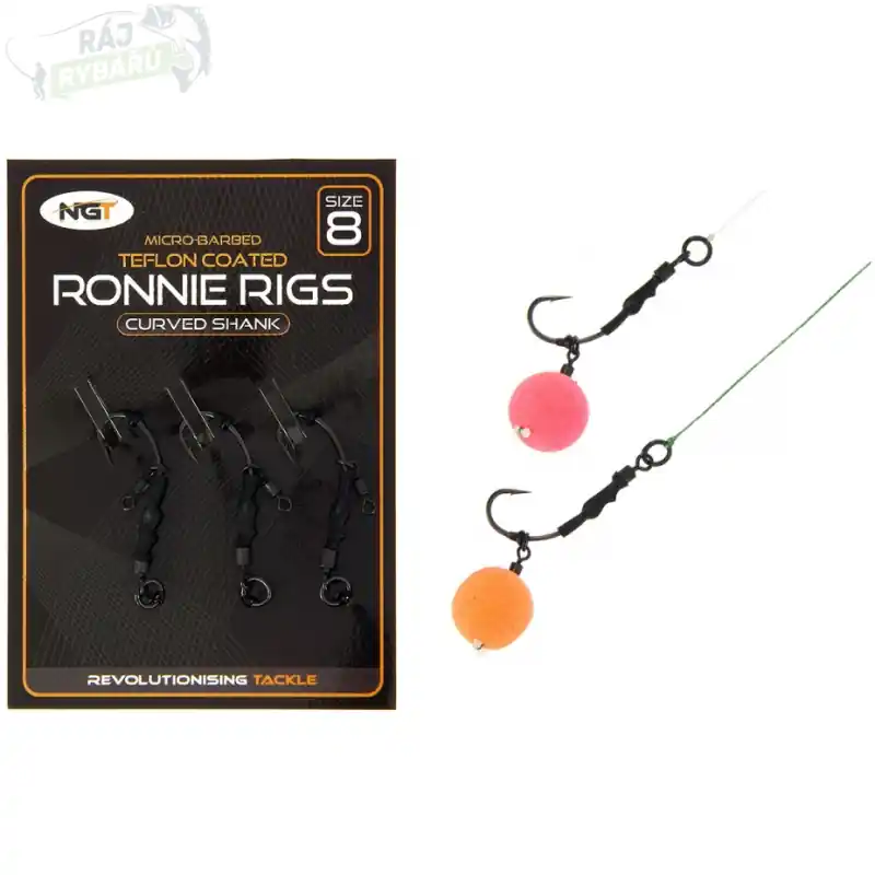 Top Prodej NGT - Montáž Ronnie Rig & Teflon Hooks 3ks