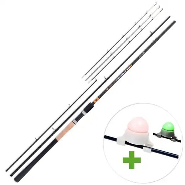 MIVARDI - Prut Symphony Feeder 3,3m 25-75g + Signalizátor ZDARMA! Tovární Cena