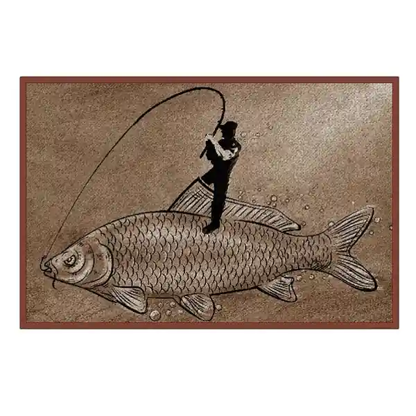 Jen Po Omezenou Doba DELPHIN - Rohožka Rybář Retro