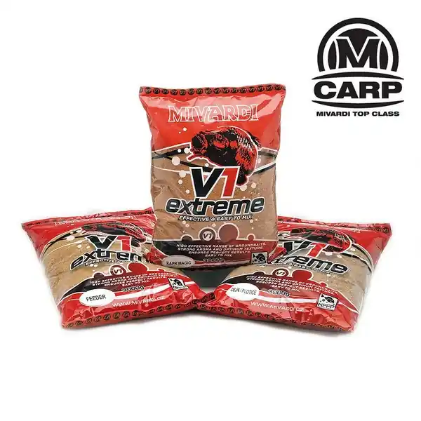 Krmítková směs Mivardi V1 CARP - Jahoda Víkendová Akce