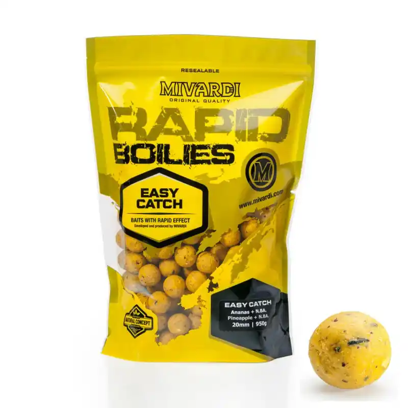 Mivardi boilies Rapid Easy Catch - Ananas +N.BA. 950g 24mm Expresní Doručení