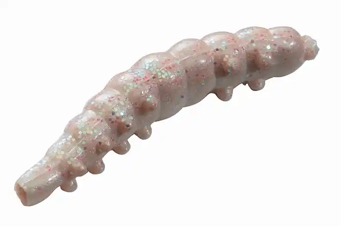 PWRBT VOSÍ LARVY 2,5cm NATURAL+GLITER 55ks Výprodej