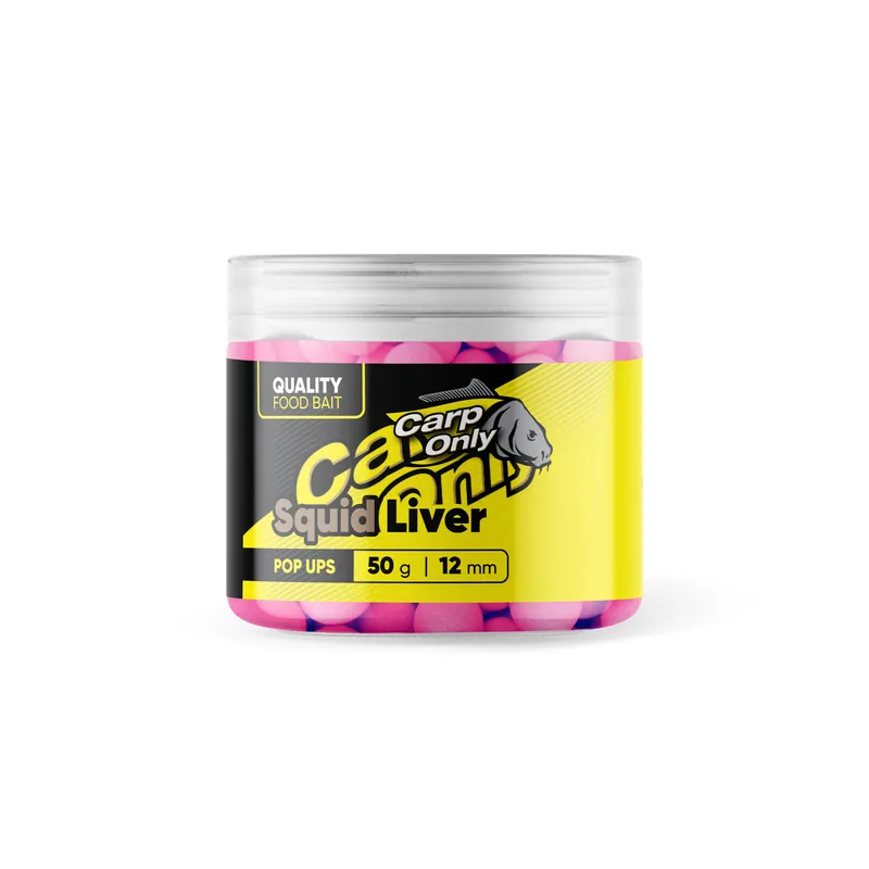 Squid Liver Hi-Visual Pop Ups 12 mm 50 g Ověřený