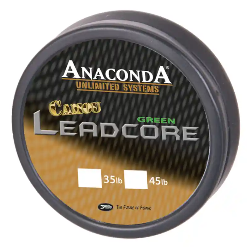 Vysoce Kvalitní Anaconda pletená šňůra Camou Leadcore 35 lb hnědá