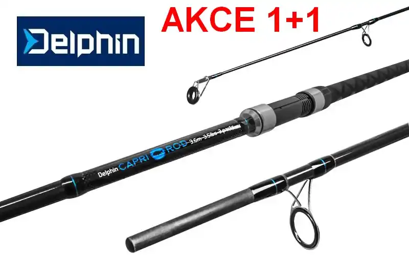 Kaprové pruty Delphin CAPRI NXT, sada 1+1 360cm/3,5lbs/3 díly Hit Sezóny