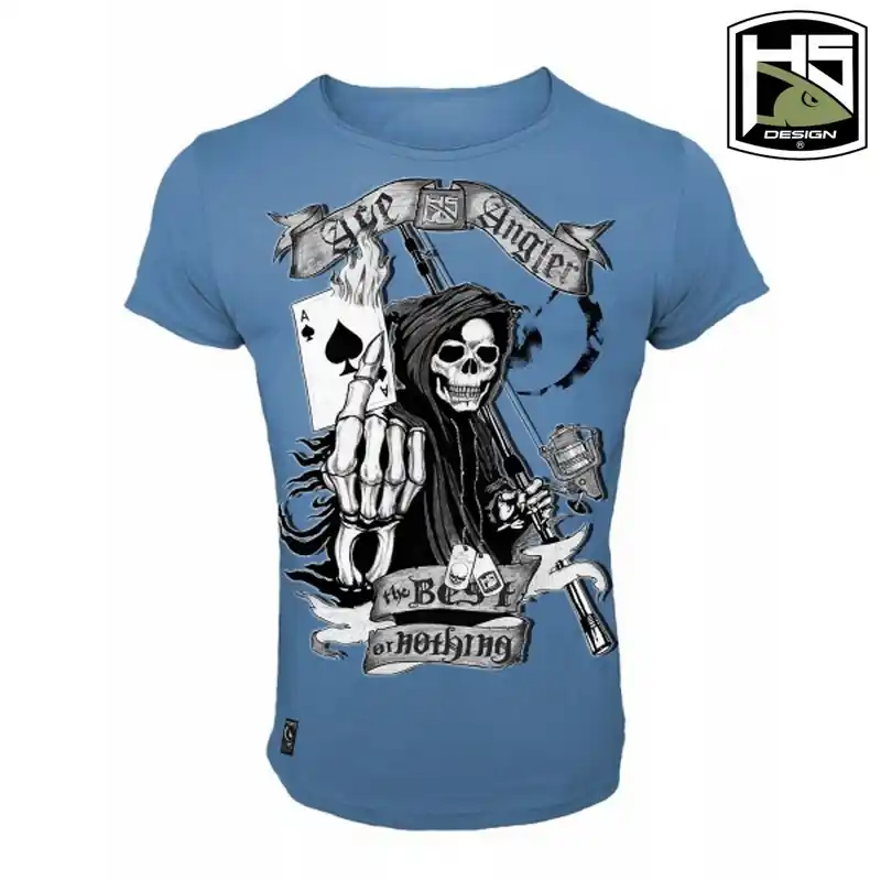 Výhodná Nabídka Tričko pro rybáře HOTSPOT DESIGN Skull Ace Angler