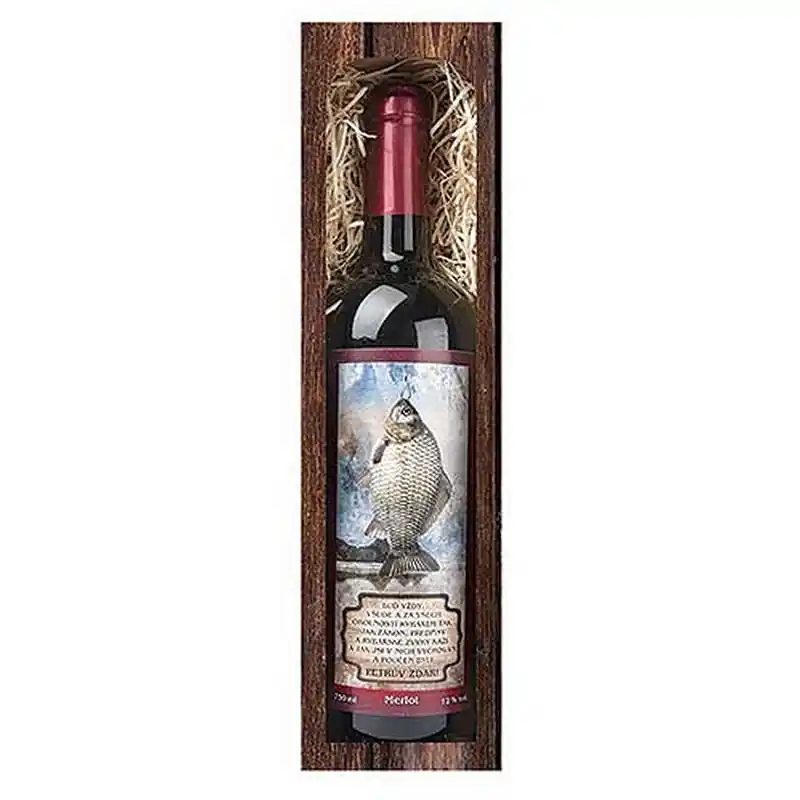 DÁRKOVÉ VÍNO pro rybáře 0,75 L - PETRŮV ZDAR (MERLOT) Objednat Nyní