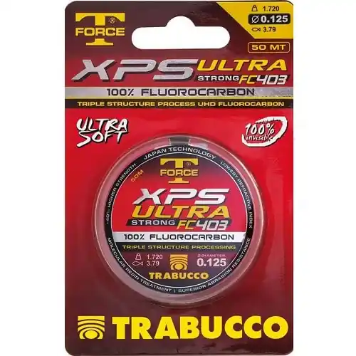Trabucco Vlasec T-Force XPS Ultra Strong FC403 Fluorocarbon 50m Tovární Cena