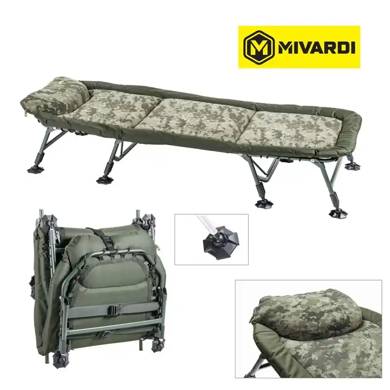Rybářské lehátko Mivardi lehátko CamoCODE Flat8 Originální