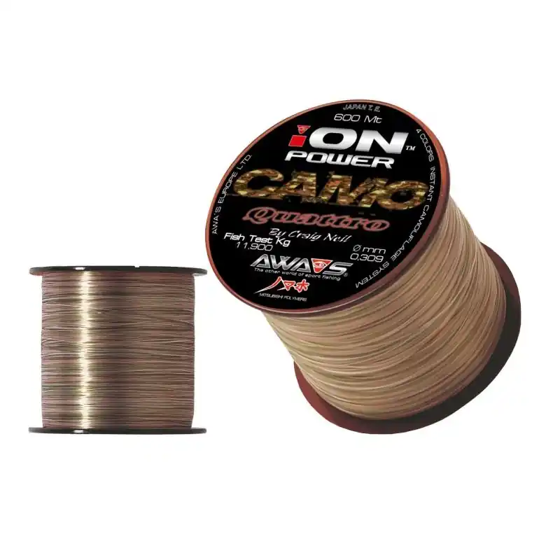 Tovární Cena Vlasec AWA-SHIMA ION POWER CAMO QUATTRO 600m