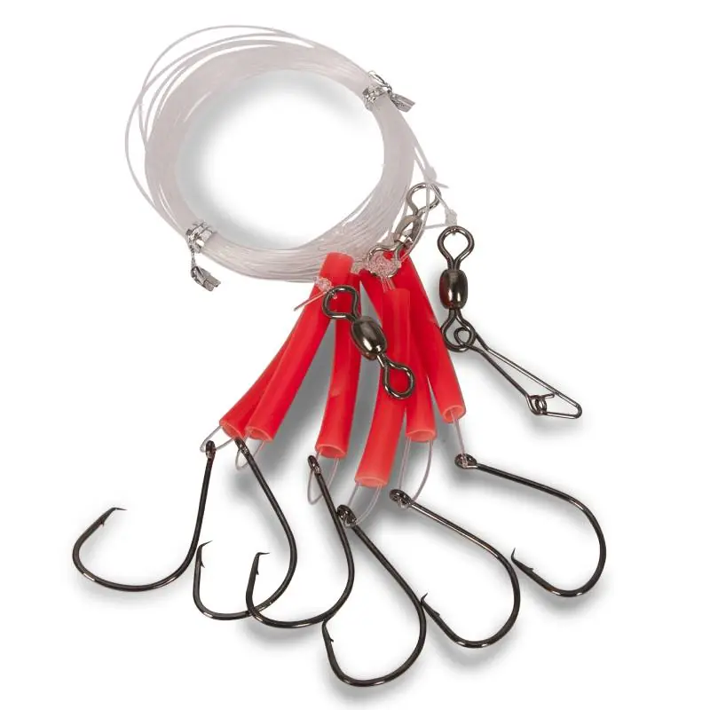 Aquantic systém pro lov okounů Circle Hook fluoro 6/0 červená Top Prodej