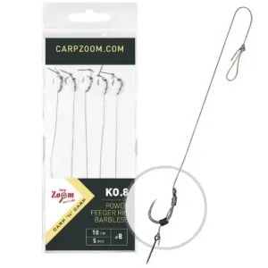 Carp Zoom FC Power Feeder Rig KO.8 - 5 pcs / Size 6 Ihned K Objednání