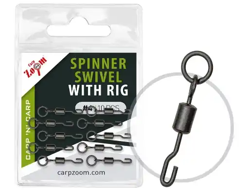 Carp Zoom Krętlik Spinner z Kółkiem - 10 szt. / R7 Nová Kolekce