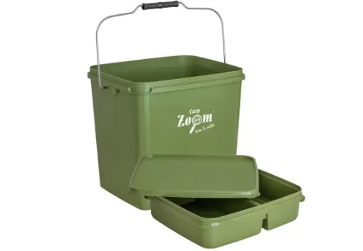 Bezpečná Platba Carp Zoom Seau avec Organisateur - 15 L / Vert