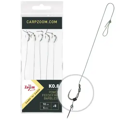 Novinka Carp Zoom FC Power Feeder Rig KO.8 - 5 pcs / Size 8