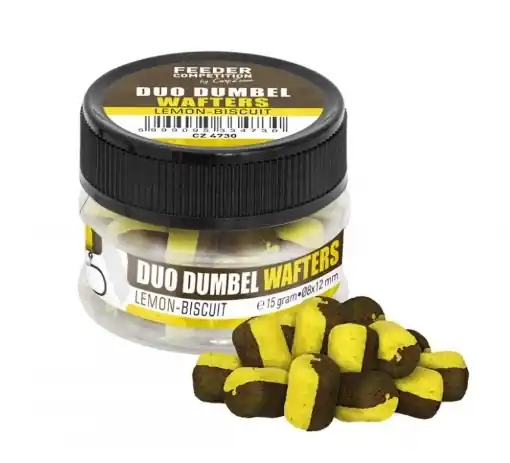 Rychlé Dodání Carp Zoom Duo Dumbells Wafters 15g 10x14mm Citrón-Keks