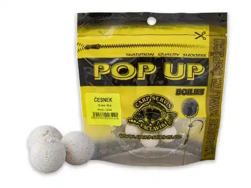 Nejprodávanější CSV Pop Up Boilies - Bag / 50 g / 16 mm / Garlic