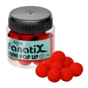 Carp Zoom Fanati-X Mini Pop Ups 25g 10mm Strawberry Nejlepší Volba