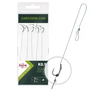 Carp Zoom FC Power Feeder Rig KO.9 - 5 Stk. / Gr. 8 Akce