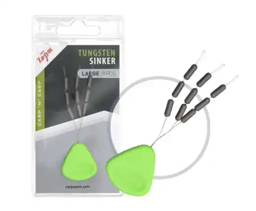 Carp Zoom Zarážka Tungsten - 9 ks / Vel. L / 9 mm Cenový Hit