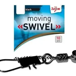 Carp Zoom Émerillon Coulissant avec Agrafe - 5 pcs / Taille S Vysoce Kvalitní