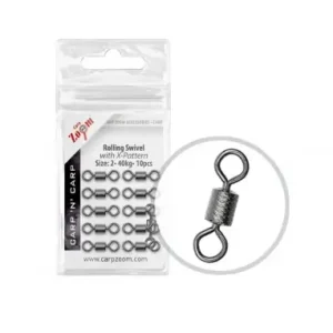 Carp Zoom Rolling Swivel with X-Pattern - 10 pcs / Size 2 Aktuální