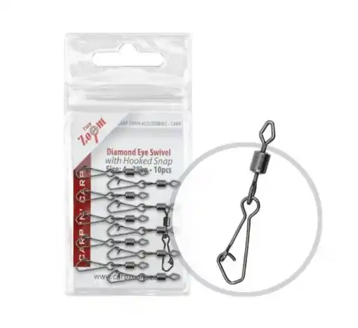 Carp Zoom Wirbel mit Karabiner - 10 Stk. / Gr. 4 Horká Nabídka