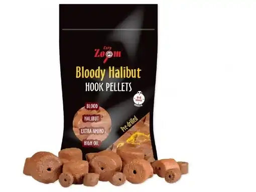 Carp Zoom Pellets d‘Eschage Bloody Halibut - 150 g Akční Cena