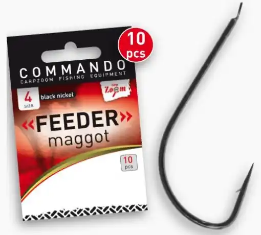 Carp Zoom Feeder Maggot Hooks - 10 pcs / Size 4 Hit Sezóny