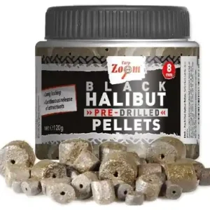Značkový Carp Zoom Pellets Black Halibut Percés - 120 g / 8 mm